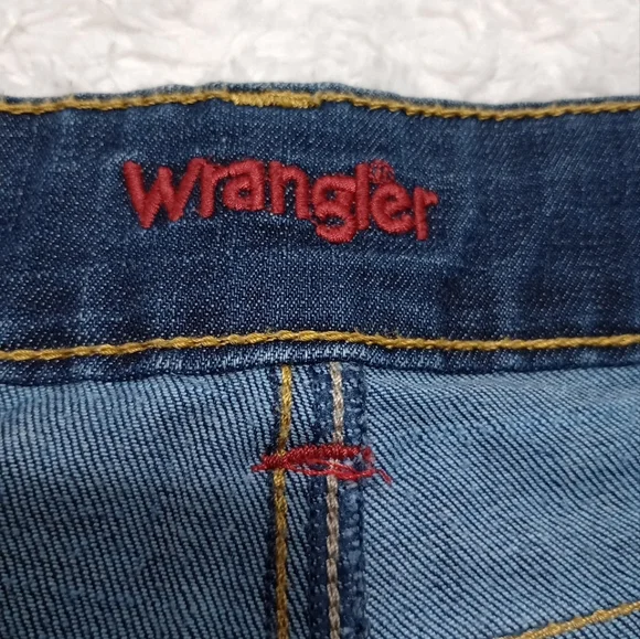 Wrangler Blue Wide Leg Capri Jeans - Picture 6 of 9